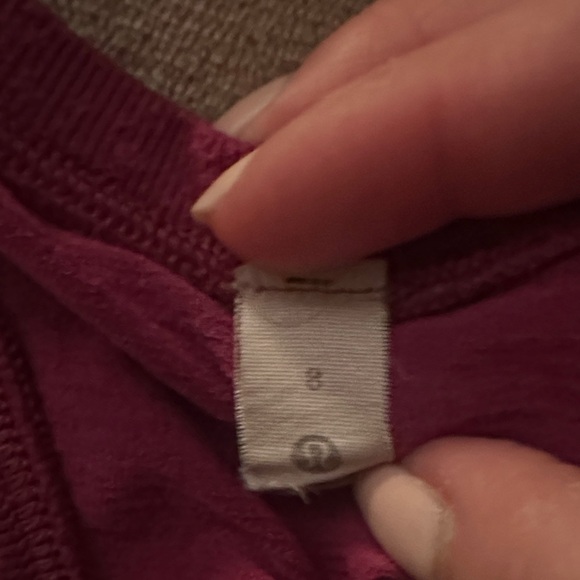 Lululemon Swiftly Tech Racerback Tank Top-waist length, color raspberry. Size 8 - Picture 7 of 7